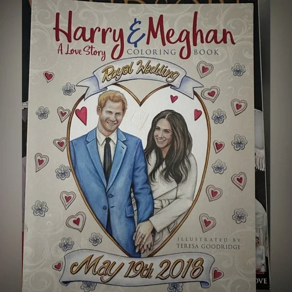 Harry and Meghan Coloring book and Paper Dolls - Picture 4 of 5
